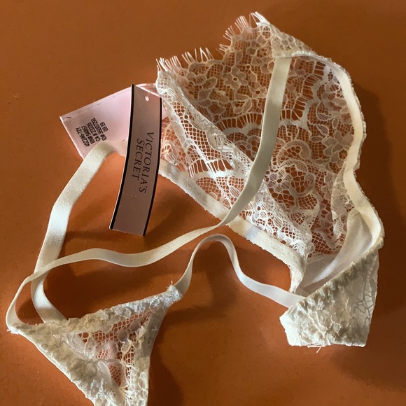 BRIDAL SET Victoria's Secret Lace Halter Merrywidow Garter - Picture 6 of 6